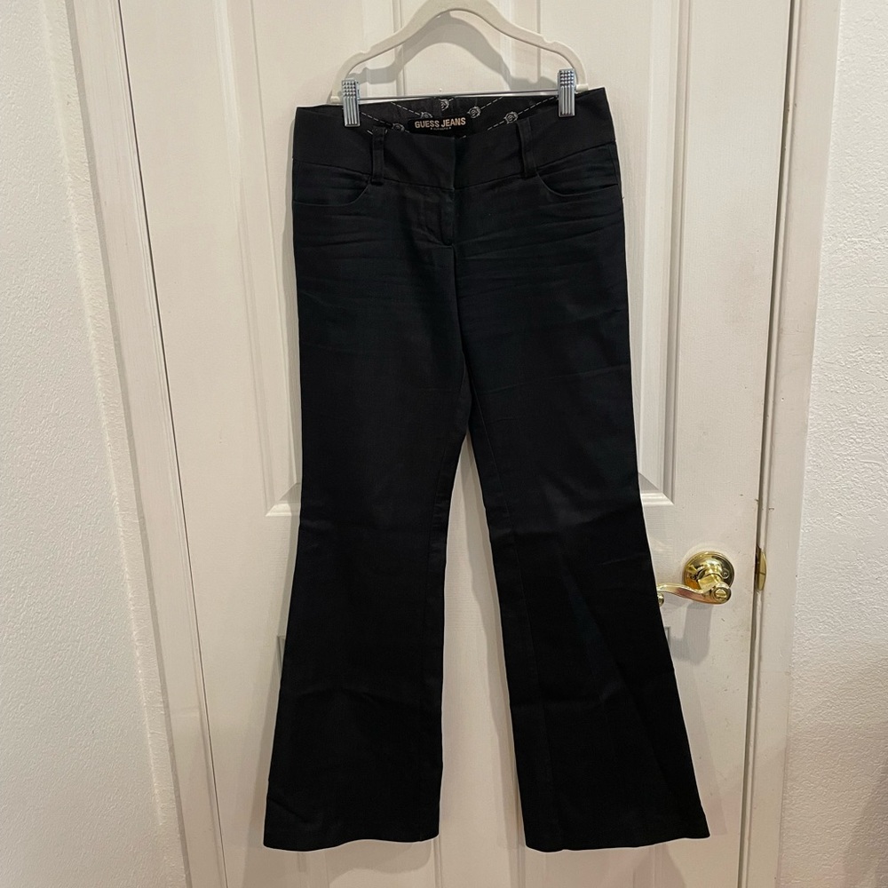 Guess black flare jeans size 24 Y2K